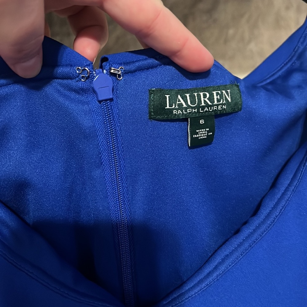 Ralph Lauren Deep Lapis Dress NWT - Picture 4 of 9